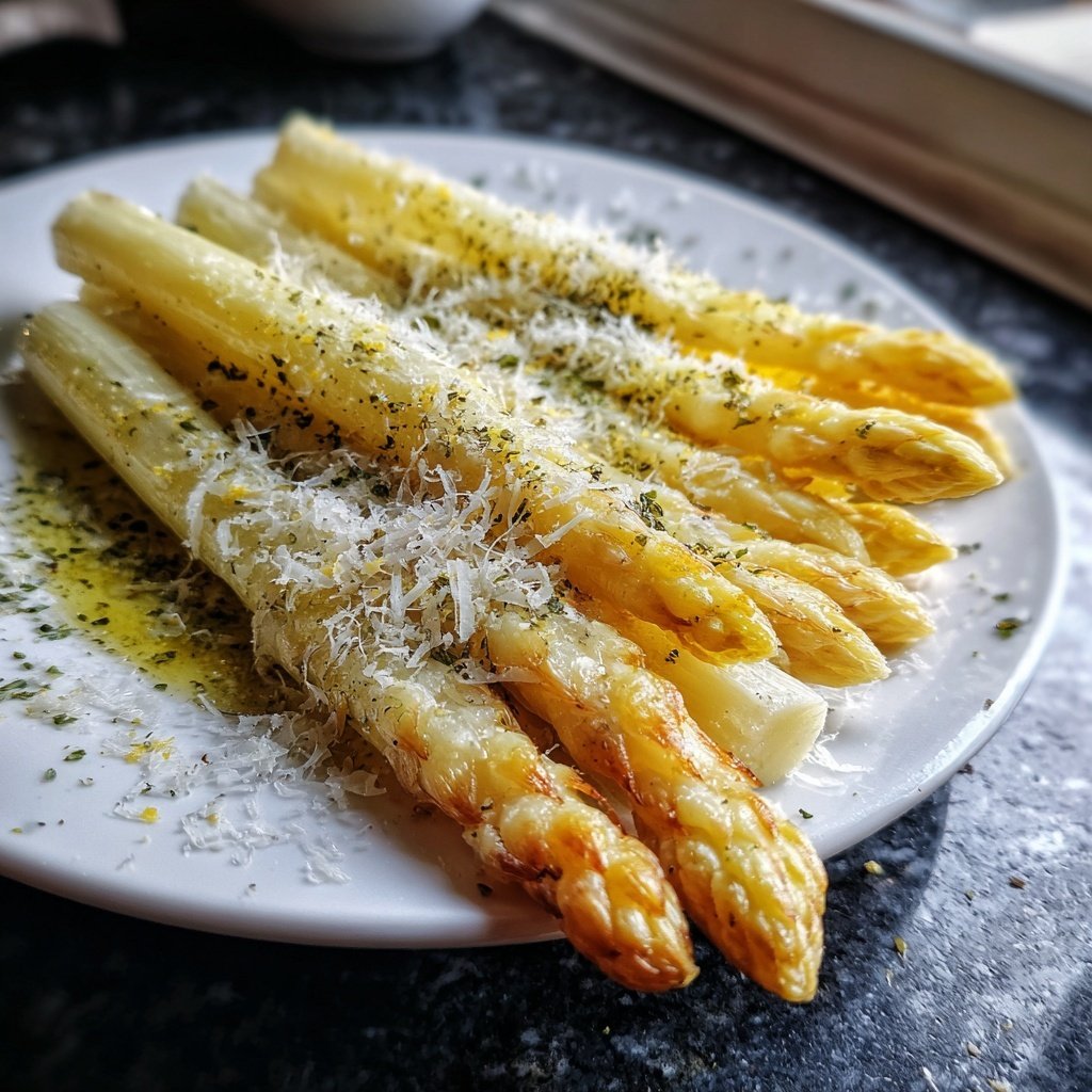 Grüner Spargel Mit Parmesan