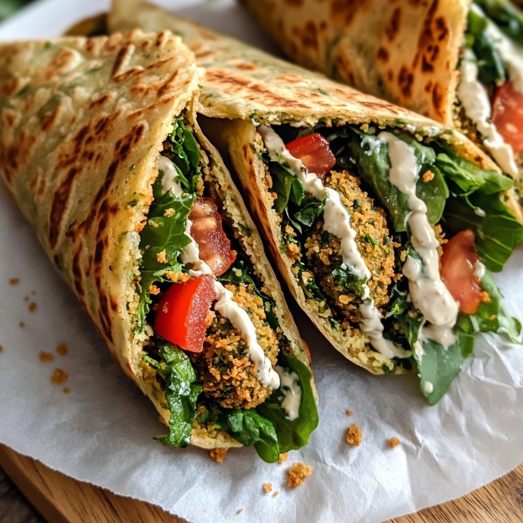 Falafel im Wrap