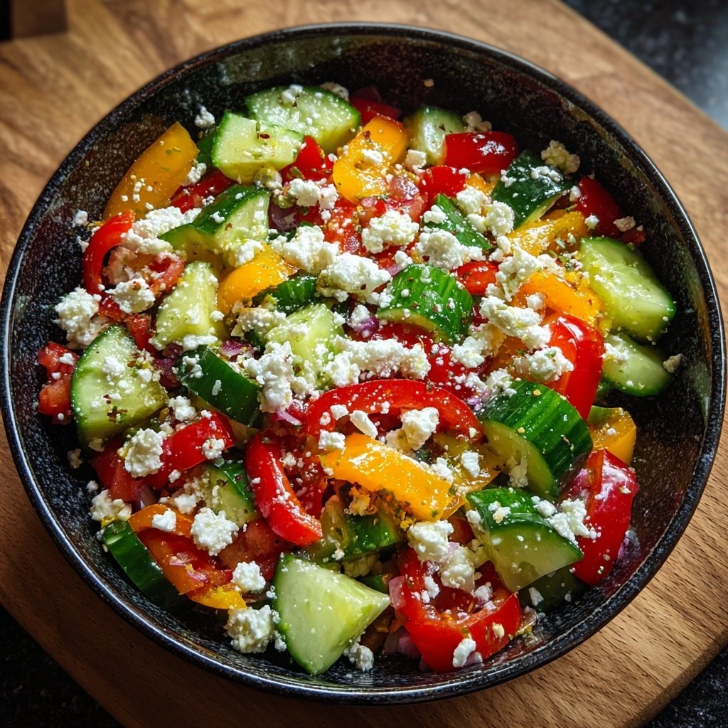 Bunter Salat Zum Grillen Mit Gurke Und Feta