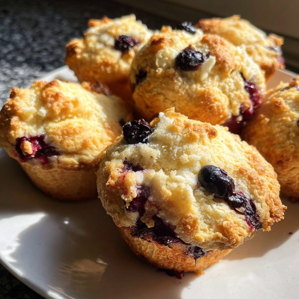 Muffins mit Joghurt und Beeren