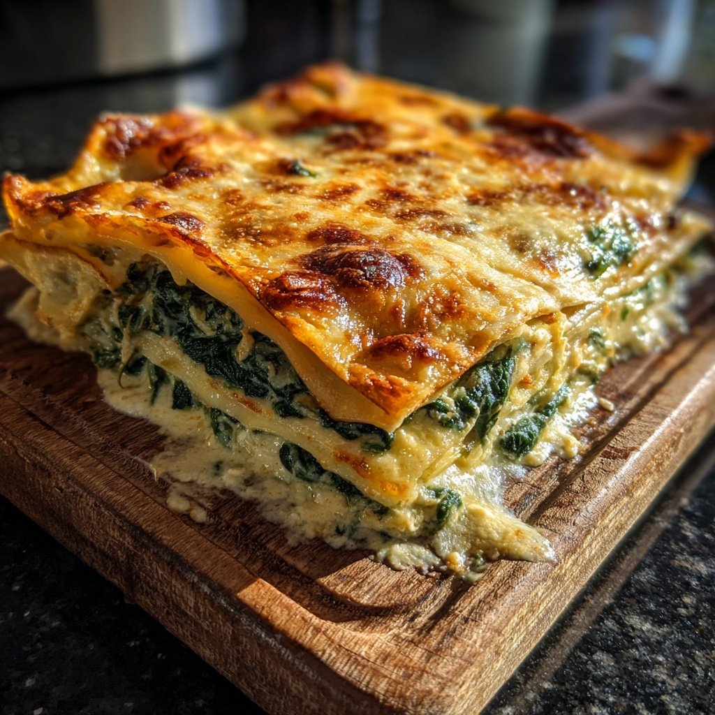 Lasagne mit Spinat und Ricotta
