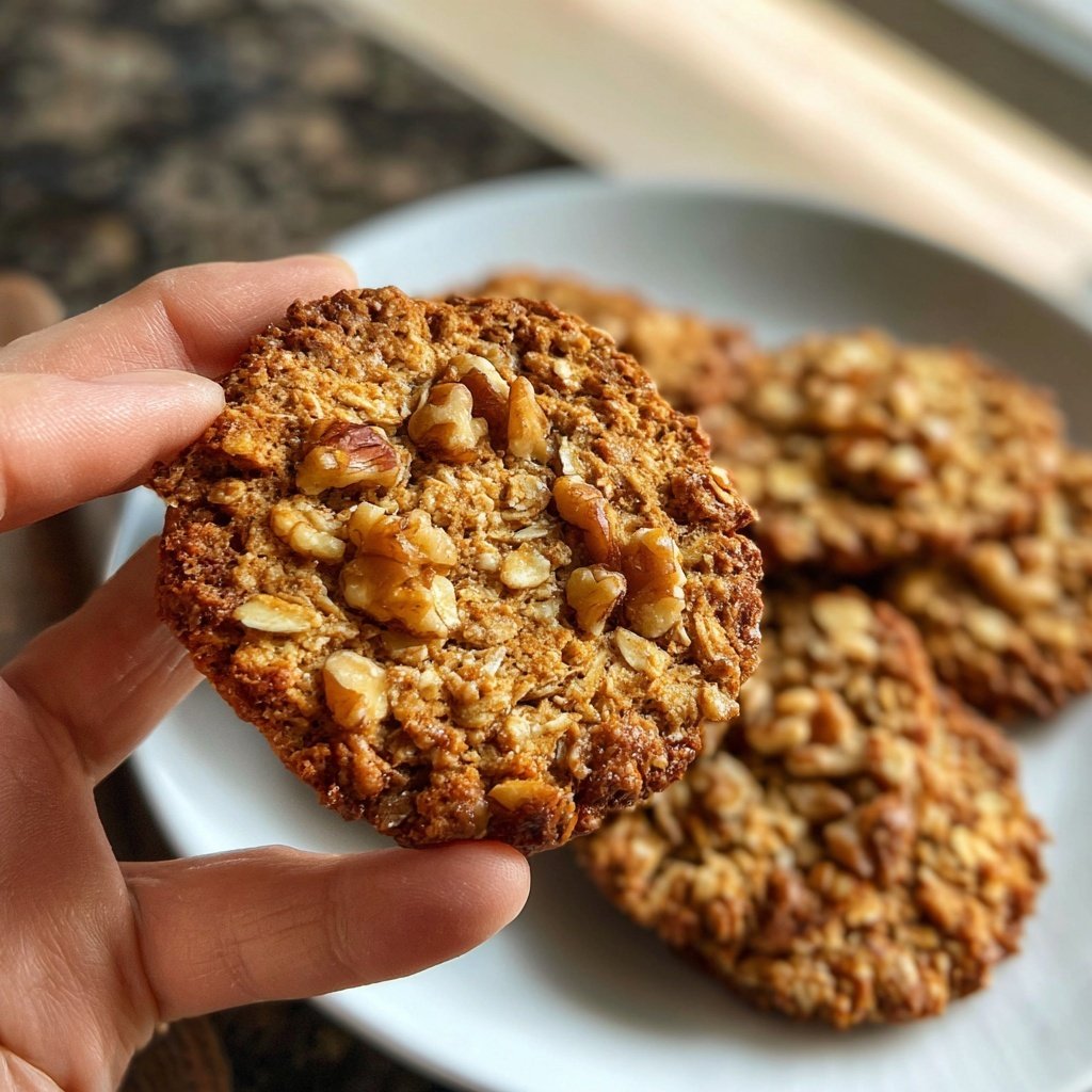 Haferflocken-Walnuss-Plätzchen