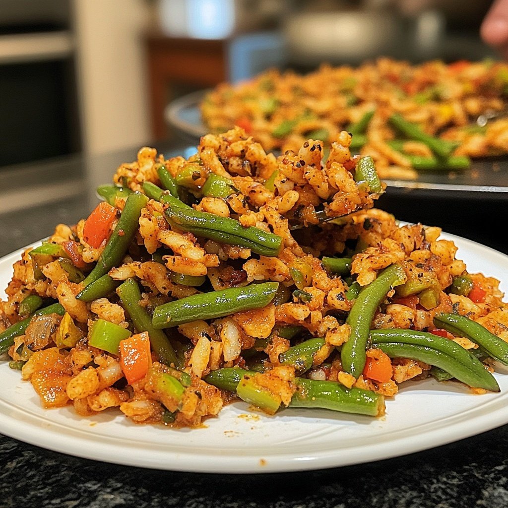 Schnibbelbohnen Pfanne – Low Carb